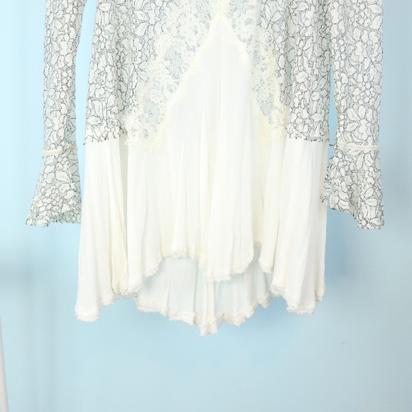 Free People Secret Origins Pieced Lace Tunic Small - Picture 4 of 7